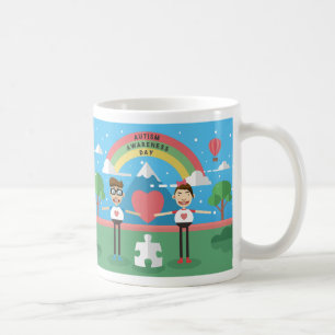Taza De Café niños con conciencia del autismo