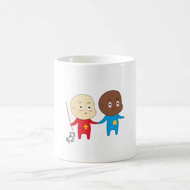 Taza De Café Niños con encanto Art St Nick Sinterklaas Bebés (Centro)