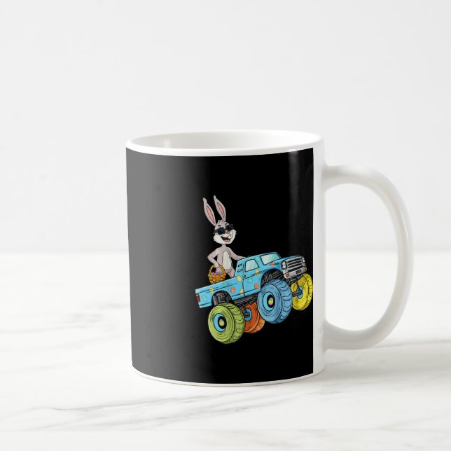 Taza De Café Niños Conejo de Pascua Monstruo Camión Camión Dive (Derecha)