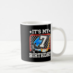 Taza De Café Niños Cumpleaños 7 Hockey sobre Hielo Niño 7 Años