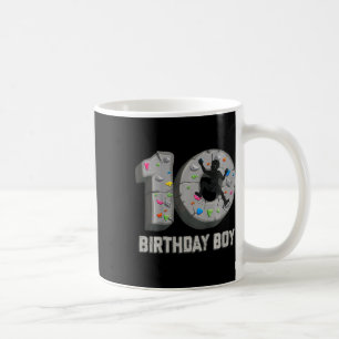 Taza De Café Niños de 10 años escalada en roca Cumpleaños de 10
