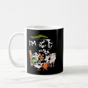Taza De Café Niños de 3 años Tema de la granja Animales Tercer 