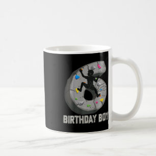 Taza De Café Niños de 6 años escalada en roca 6º cumpleaños Adv