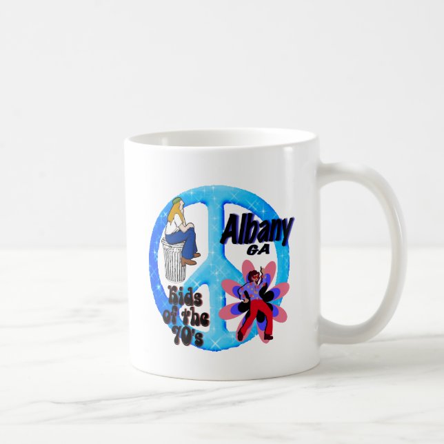 Taza De Café Niños de Albany de los años 70 (Derecha)
