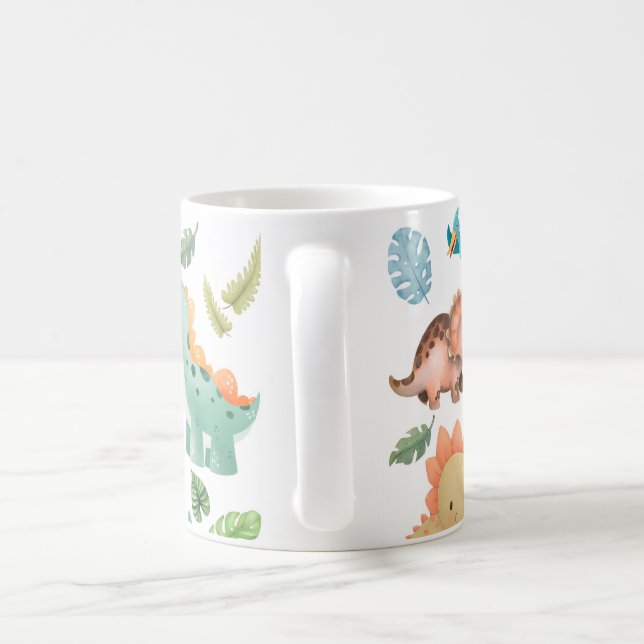 Taza De Café niños de dinosaurio lindos (Mango)