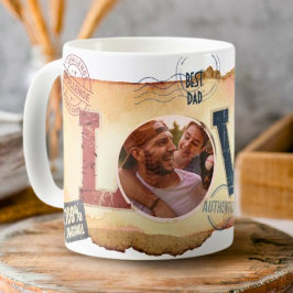 Taza De Café Niños de familia Foto Bloqueo de amor de béisbol