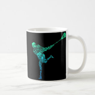 Taza De Café Niños de la juventud del jugador de Lacrosse