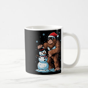 Taza De Café Niños de pie en bicicleta de Santa Snowman Niños h