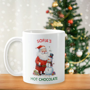 Taza De Café Niños de Santa Kids Navidades festivos acribillan 