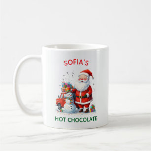 Taza De Café Niños de Santa Kids Navidades festivos acribillan 