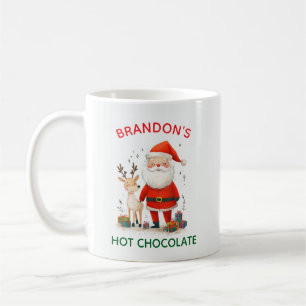 Taza De Café Niños de Santa Kids Navidades renos festivos