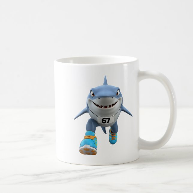 Taza De Café Niños divertidos 67 Meme Tralero Tralala Runner It (Derecha)