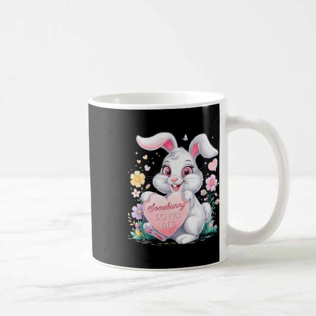 Taza De Café Niños Easter Bunny Rabbit Pastel Diseño Springtime (Derecha)