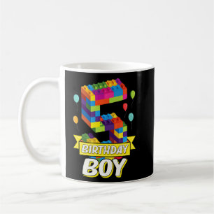 Taza De Café Niños Edificio de 5 años de edad Bloques de 5 Años