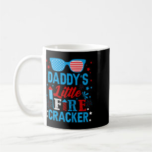 Taza De Café Niños El pequeño petardo del papá Día de la Indepe