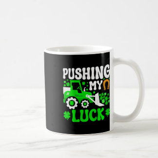 Taza De Café Niños empujando mi suerte Tractor Camión Día de Sa