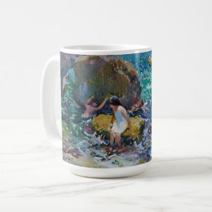 Taza De Café Niños en la costa, Jávea   Joaquín Sorolla