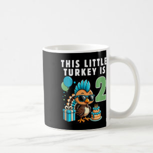 Taza De Café Niños Esta Pequeña Turquía Es Día De Acción De Gra