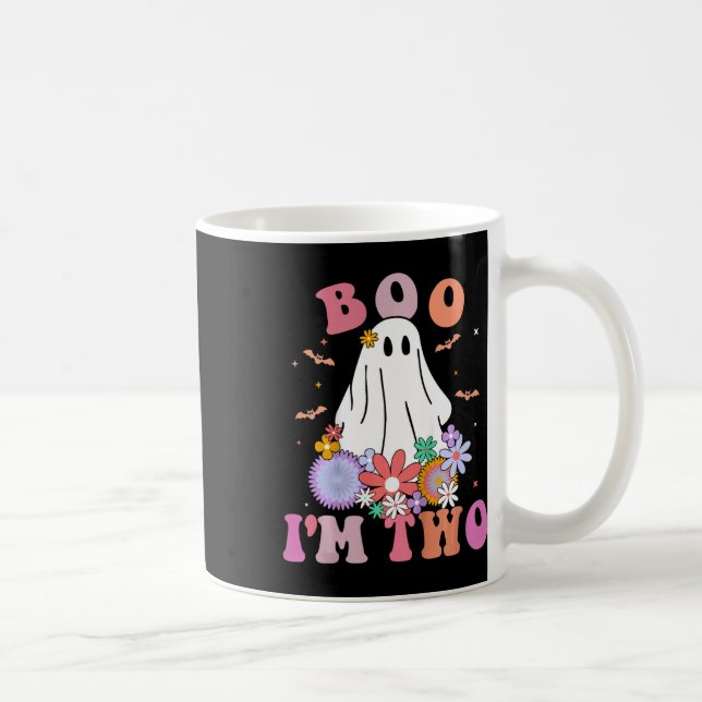 Taza De Café Niños fantasmas Boo Tengo dos años, niños de segun (Derecha)