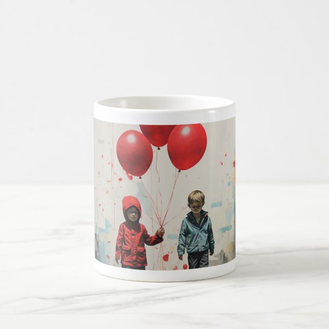 Taza De Café Niños globos (Centro)