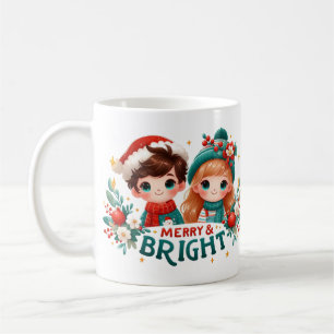 Taza De Café Niños guapos y cerezos y pelucas
