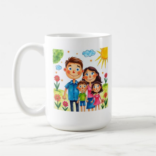 Taza De Café Niños increíbles hacen esta obra de arte (Izquierda)