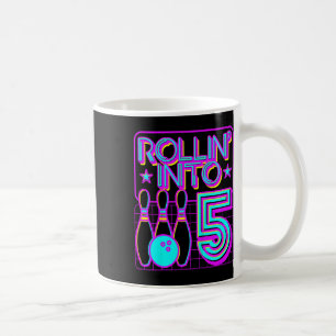 Taza De Café Niños lanzados al 5 Bowling Bowler 5 cumpleaños