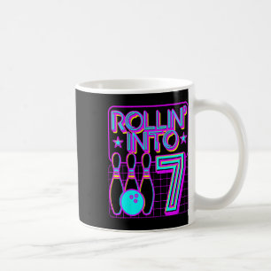 Taza De Café Niños lanzados al 7 Bowling Bowler 7 cumpleaños