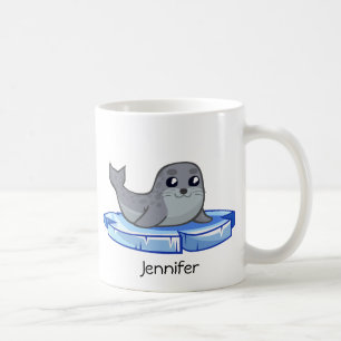 Taza De Café Niños lindos del dibujo animado de la cría de fo