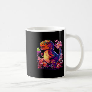 Taza De Café Niños Listos para Pascua Rex Festivo de Dinosaurio