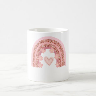 Taza De Café Niños Mamá Personalizada Nombre Lindo Arcoíris T-