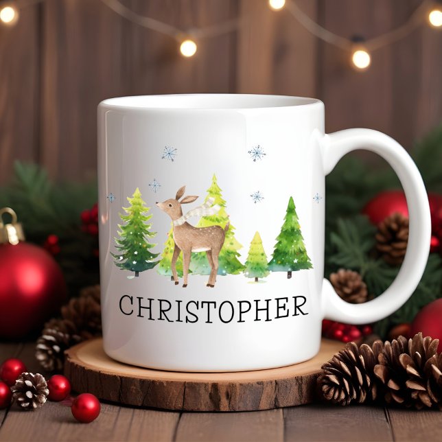 Taza De Café Niños Navidades personalizados se burlan de Coco M (Subido por el creador)