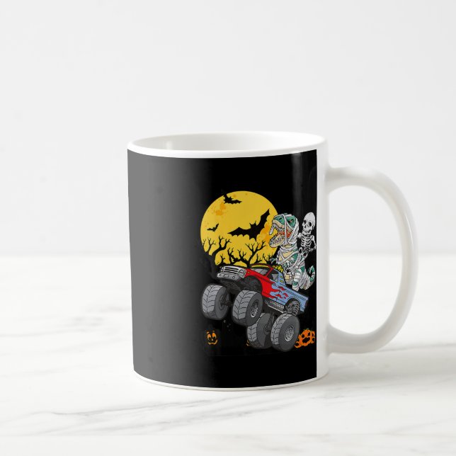 Taza De Café Niños niños esqueletos monstruo Camión de la luna  (Derecha)