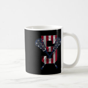 Taza De Café Niños Número 5 Años Lacrosse 5º Cumpleaños 1