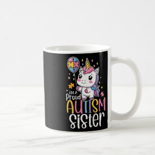 Taza De Café Niños Orgullosos Hermana Autismo Conciencia Cute U
