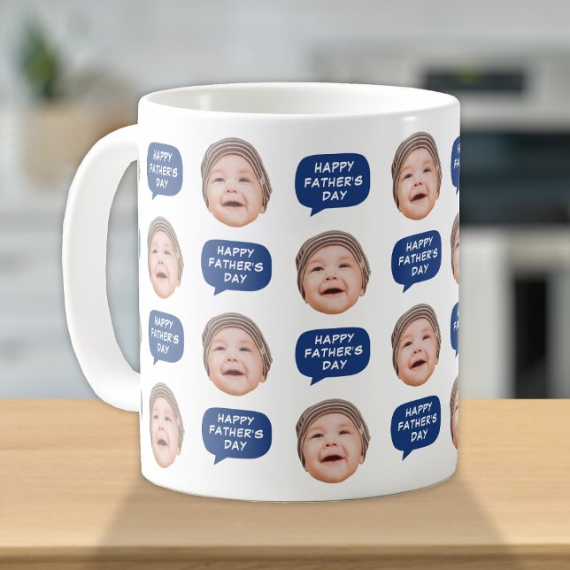 Taza De Café Niños Pequeños Cara Foto Para Papá (Subido por el creador)