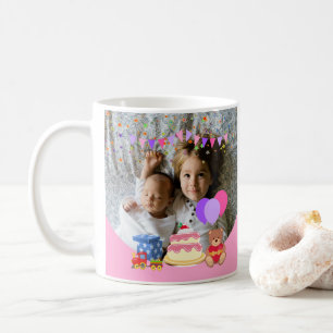 Taza De Café Niños pequeños rosados juguetes conmemoración del 