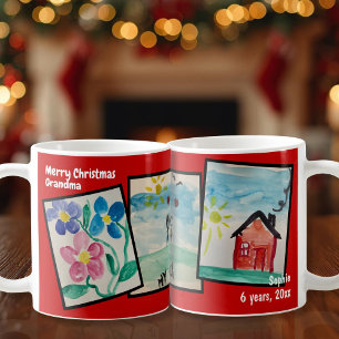 Taza De Café Niños Personalizados de arte dibujos de texto Navi