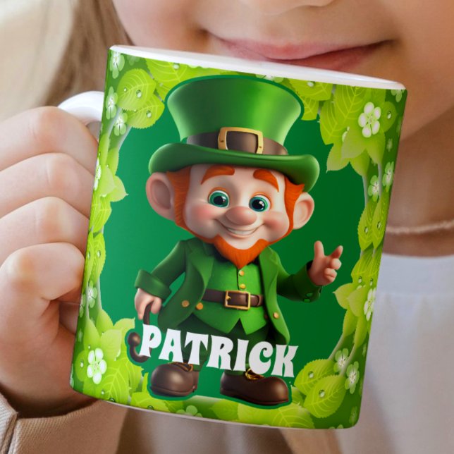 Taza De Café Niños personalizados en el Día de San Patricio (Subido por el creador)