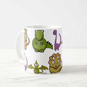 Taza De Café Niños Personalizares dinosaurios