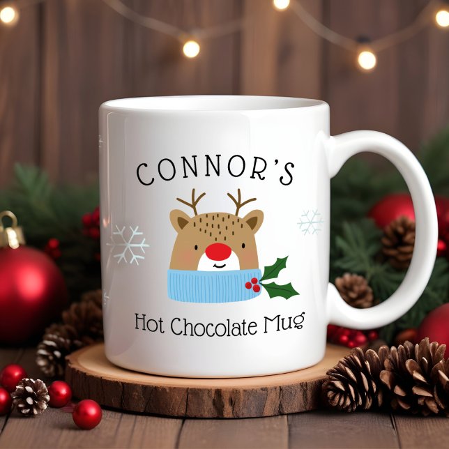 Taza De Café Niños Reindeer personalizado Bomba de chocolate ca (Subido por el creador)