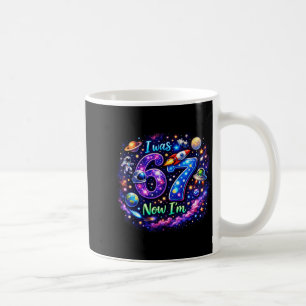 Taza De Café Niños tenía 6 Ahora tengo 7 Niño 6 7 Galaxia Espac