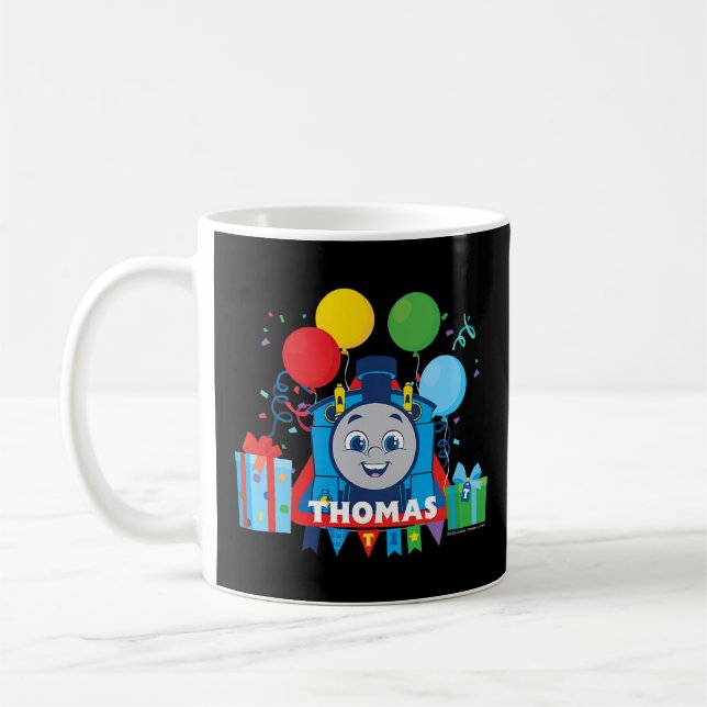 Taza De Café Niños Thomas y amigos - Globos de cumpleaños (Izquierda)