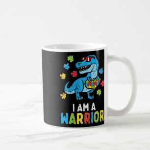 Taza De Café Niños Trex Dino Soy Un Niño Guerrero Autismo