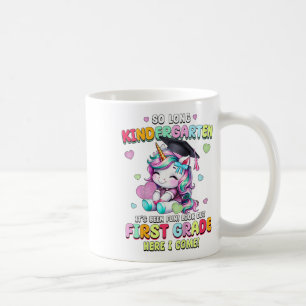 Taza De Café Niños Unicornio hasta la última graduación de jard