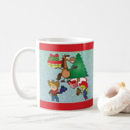 Taza De Café Niños Vaqueros Y Personalizados De Caballos Vacant