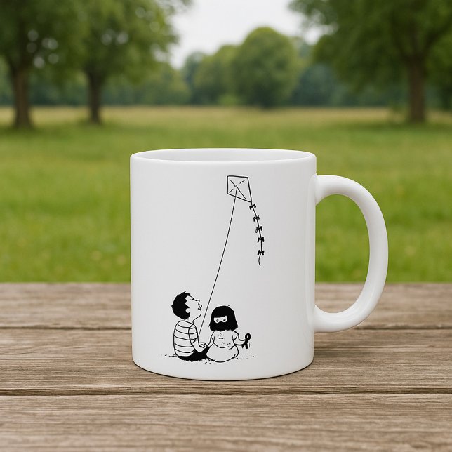 Taza De Café Niños Volando Una Mug De Cometas (Subido por el creador)