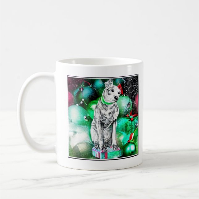 Taza De Café Nipper, Los Navidades Perros De RCA (Izquierda)