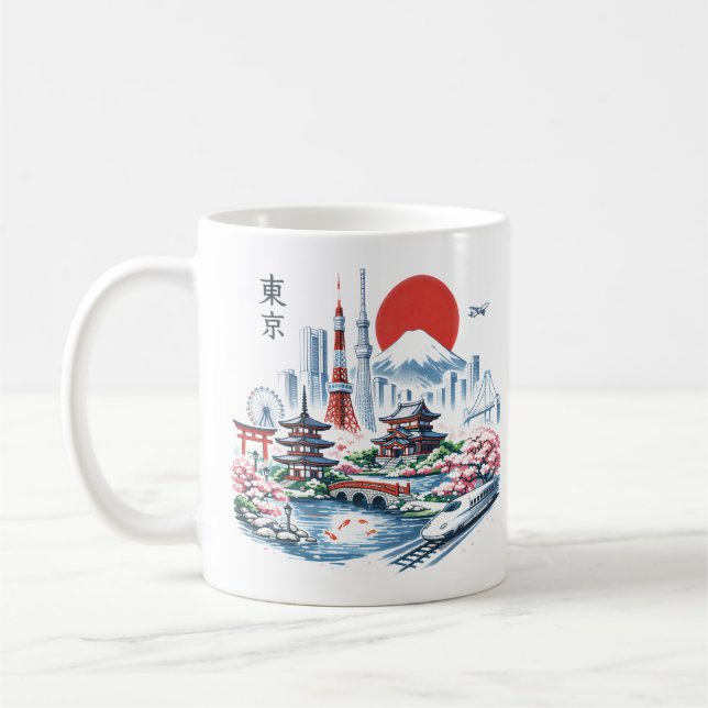 Taza De Café Nippon Sakura Tokyo Sakura  (Izquierda)