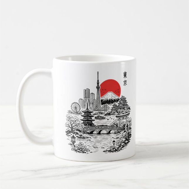 Taza De Café Nippon Sakura Tokyo Sakura  (Izquierda)